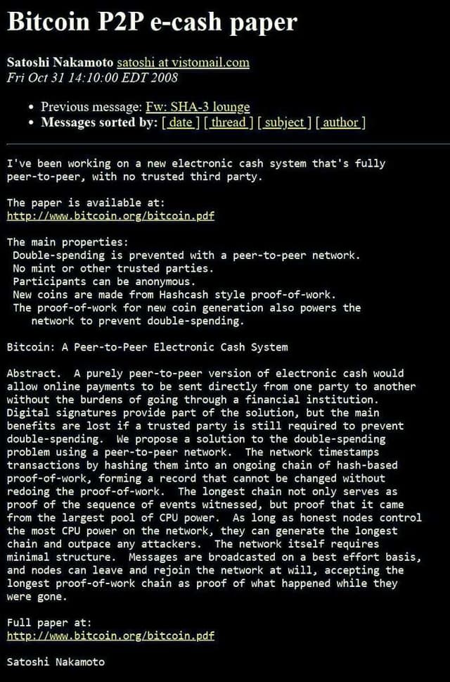 The First Ever Email About Bitcoin! 💌

Back in 2008, a myst...