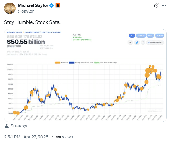 #MichaelSaylor   , Executive Chairman of Strategy (formerly ...