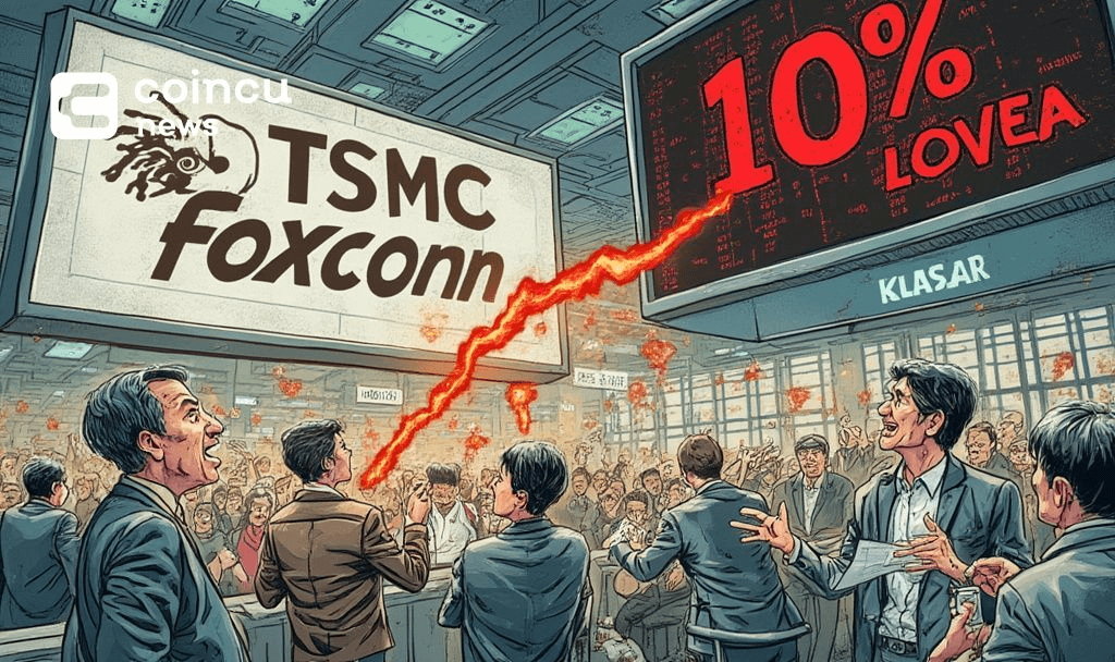 Thị trường chứng khoán Đài Loan tạm dừng giao dịch trong bối cảnh cổ phiếu TSMC và Foxconn giảm mạnh