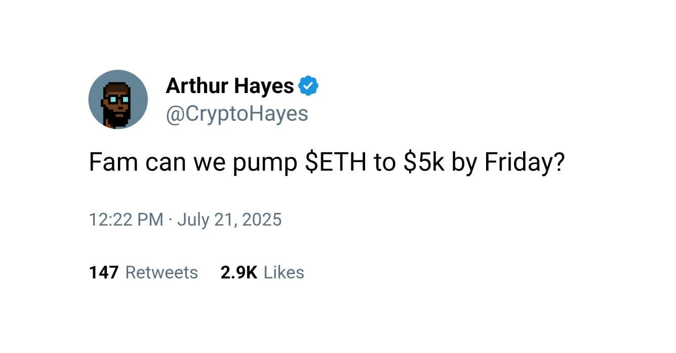 $ETH naik 24% minggu ini, 56% bulan ini, dan sekarang kita melihat...